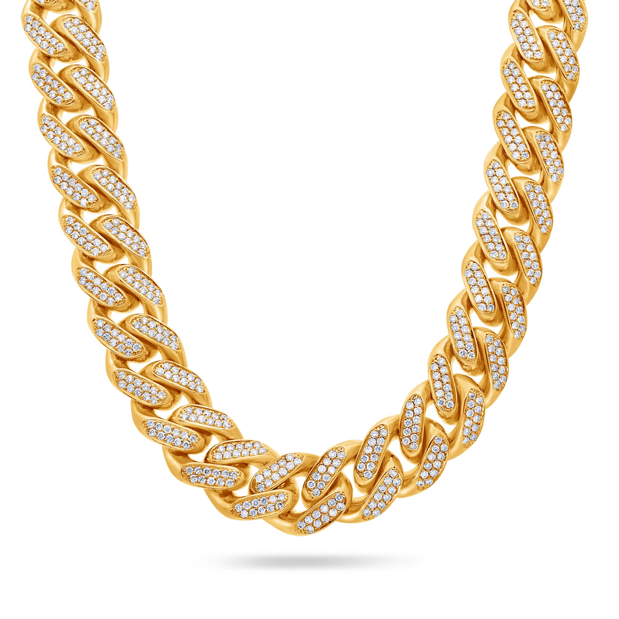 Real diamond cuban link store chain choker