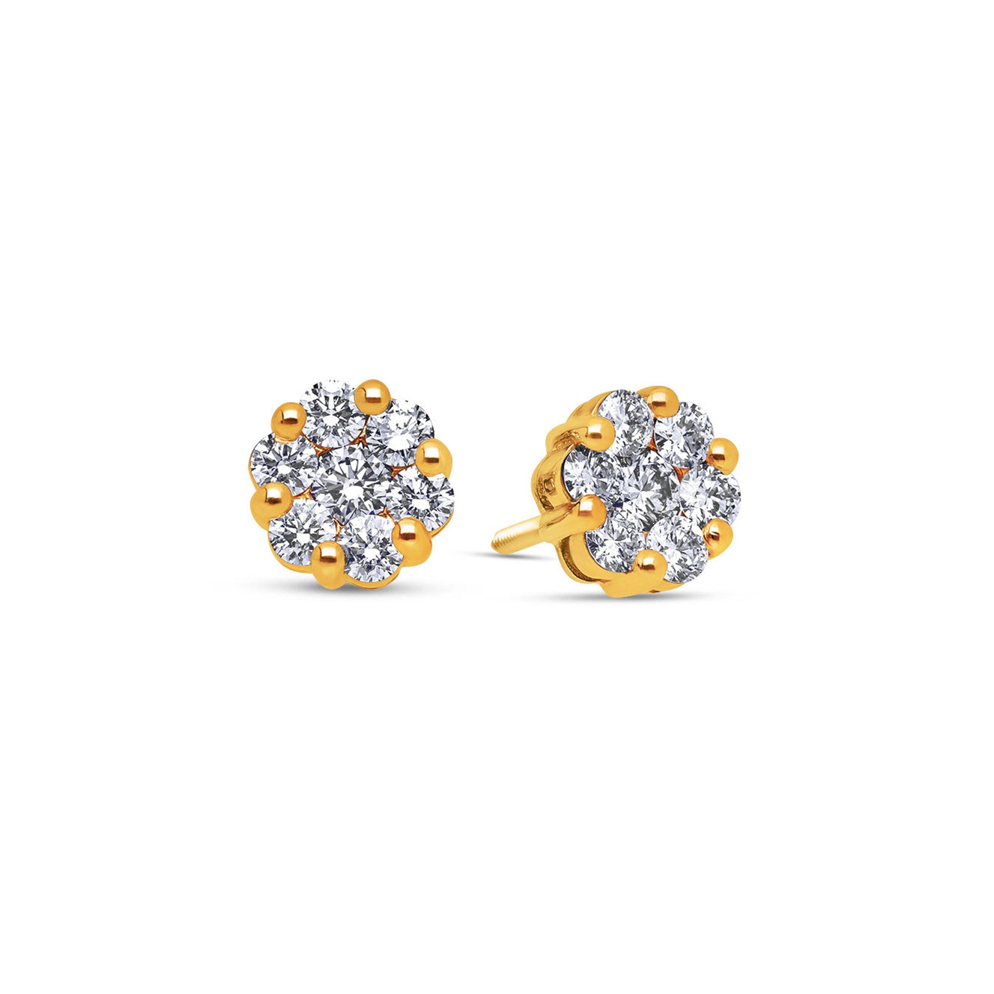 Women's offers 14k Yellow Gold Earrings with Sy