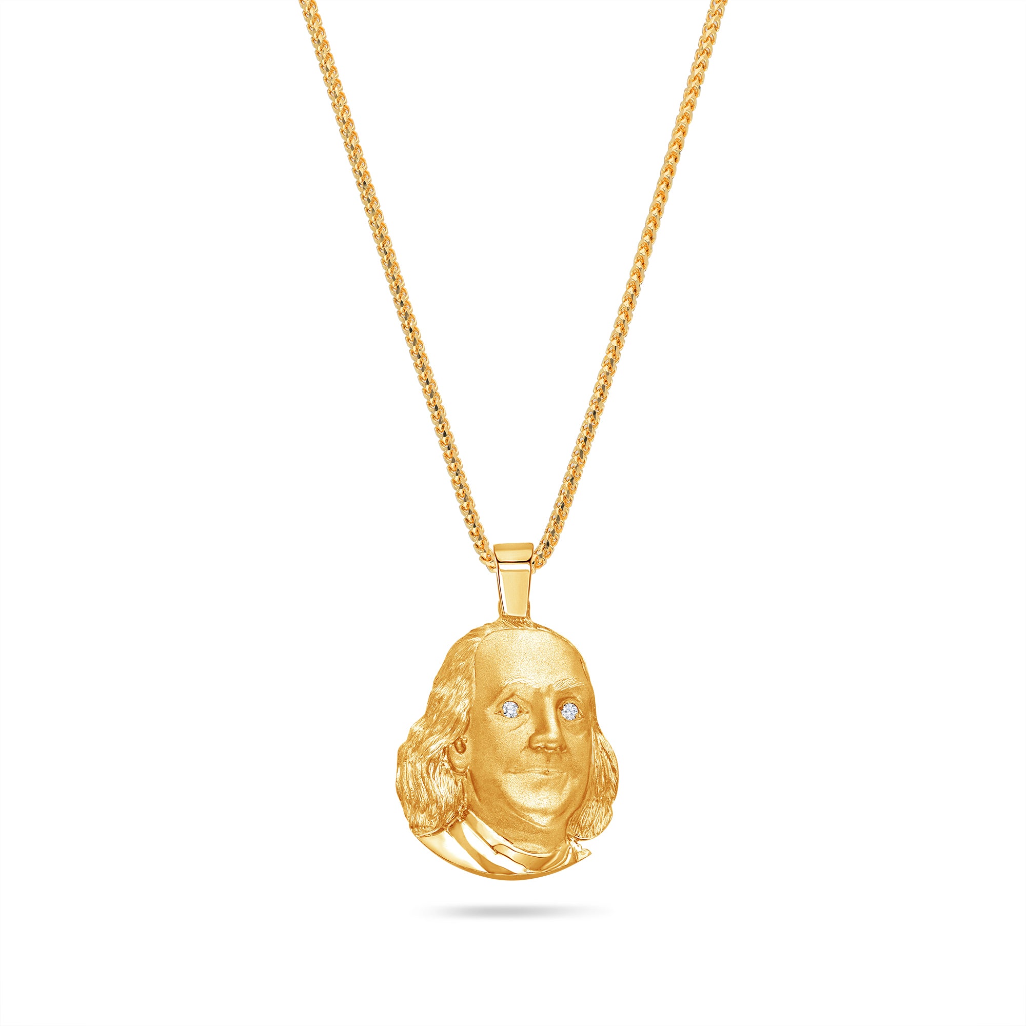 Benjamin franklin store gold pendant