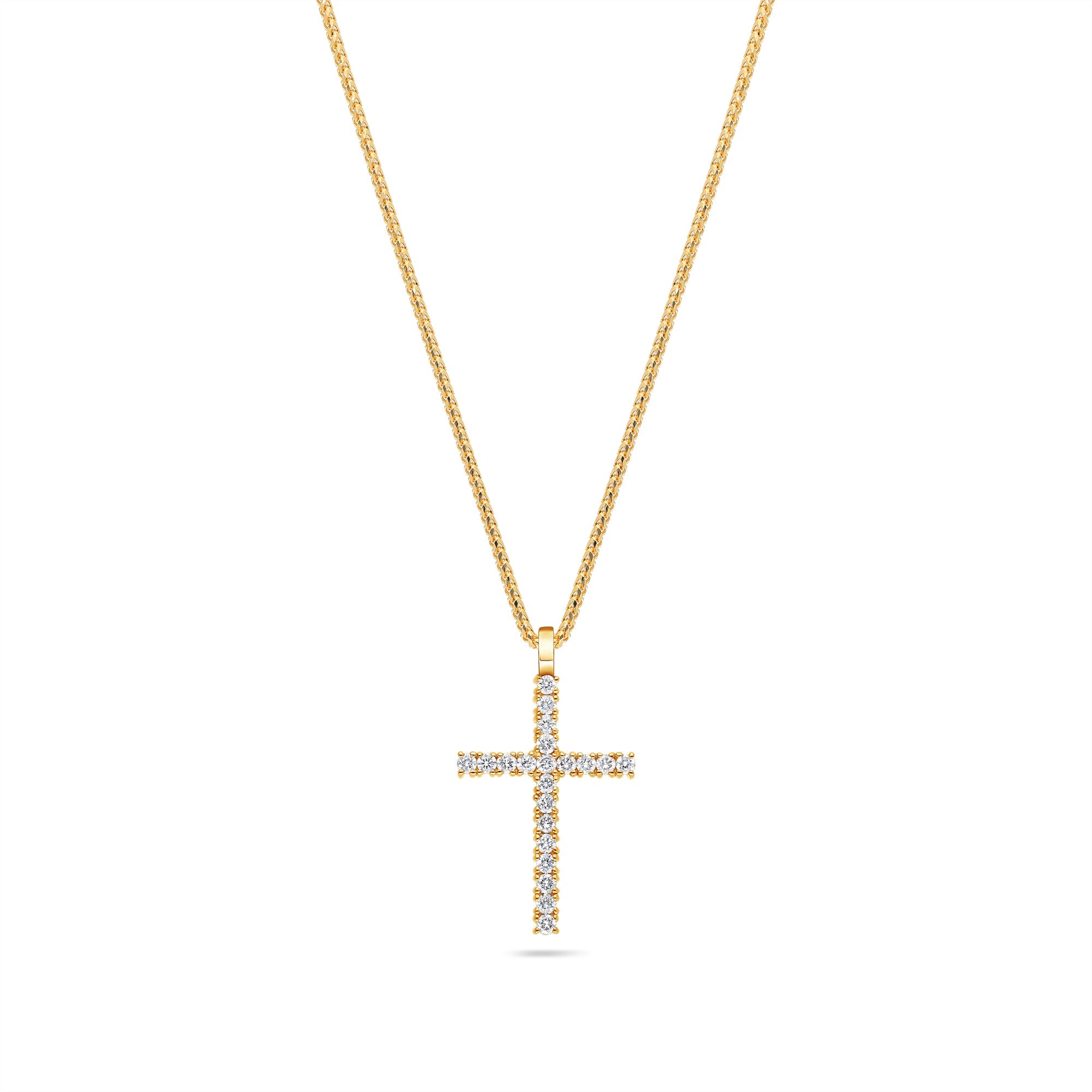Micro Dami Cross - Beautiful Diamond Necklace for Men & Women