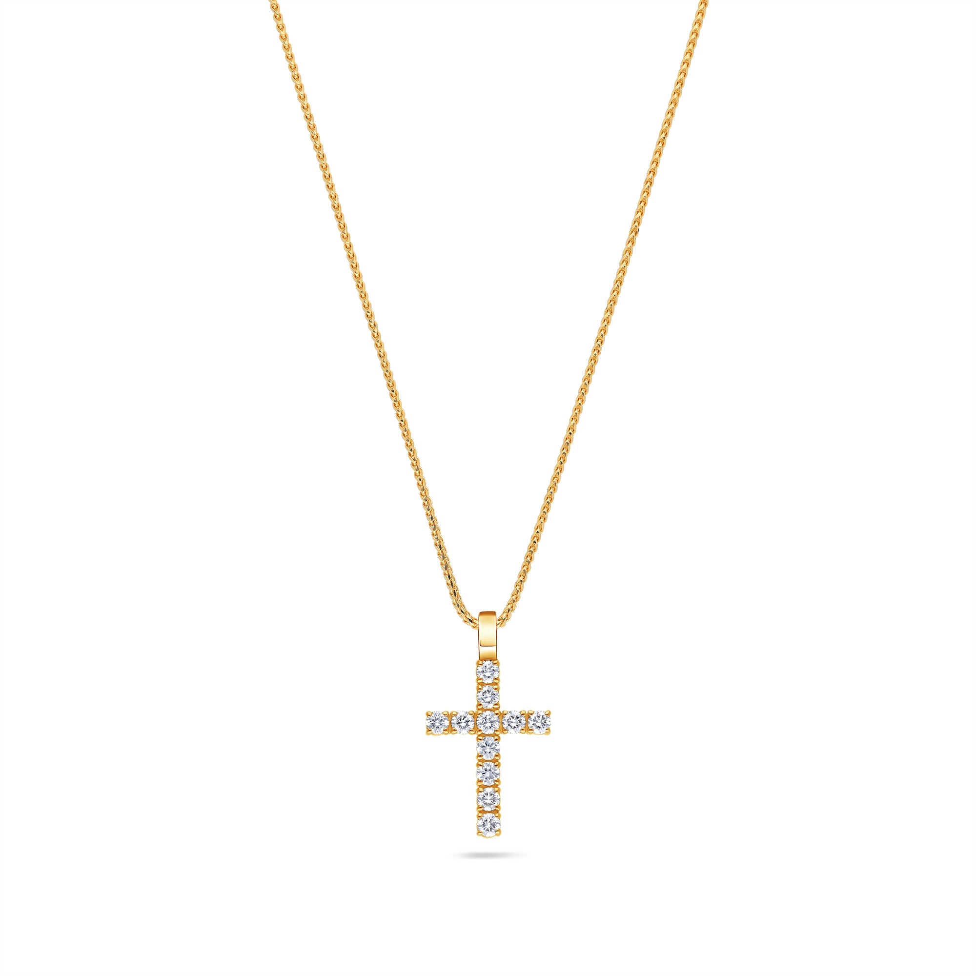 Diamond Cross Necklace - Nano Harvey Cross - IF & Co.