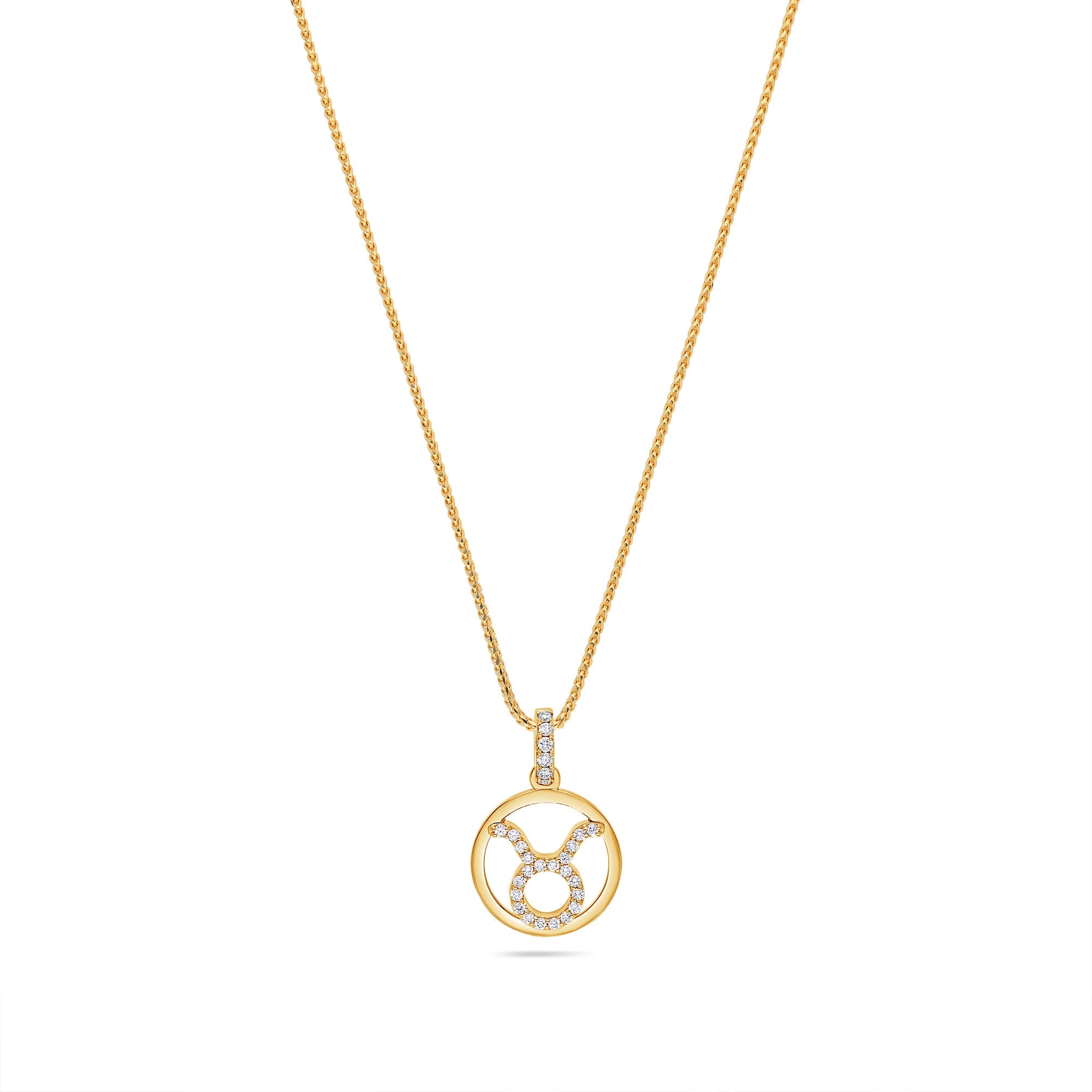 IF - Zodiac Necklace & - (Taurus) Nano Diamond Necklace