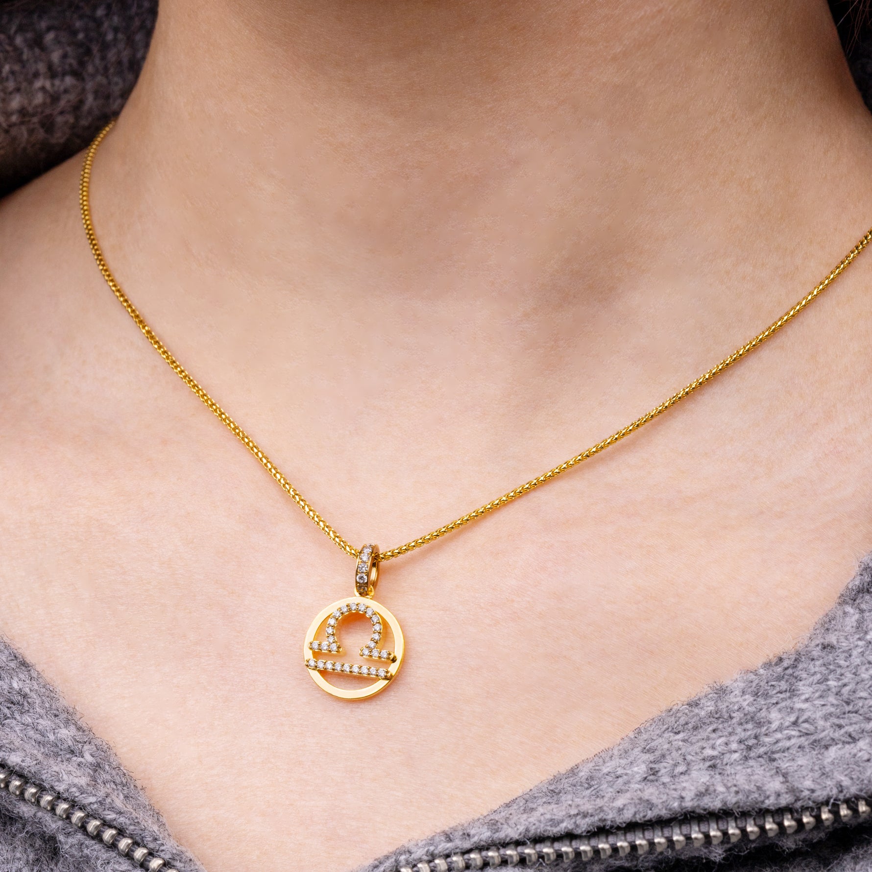 Nano Zodiac Necklace (Libra)