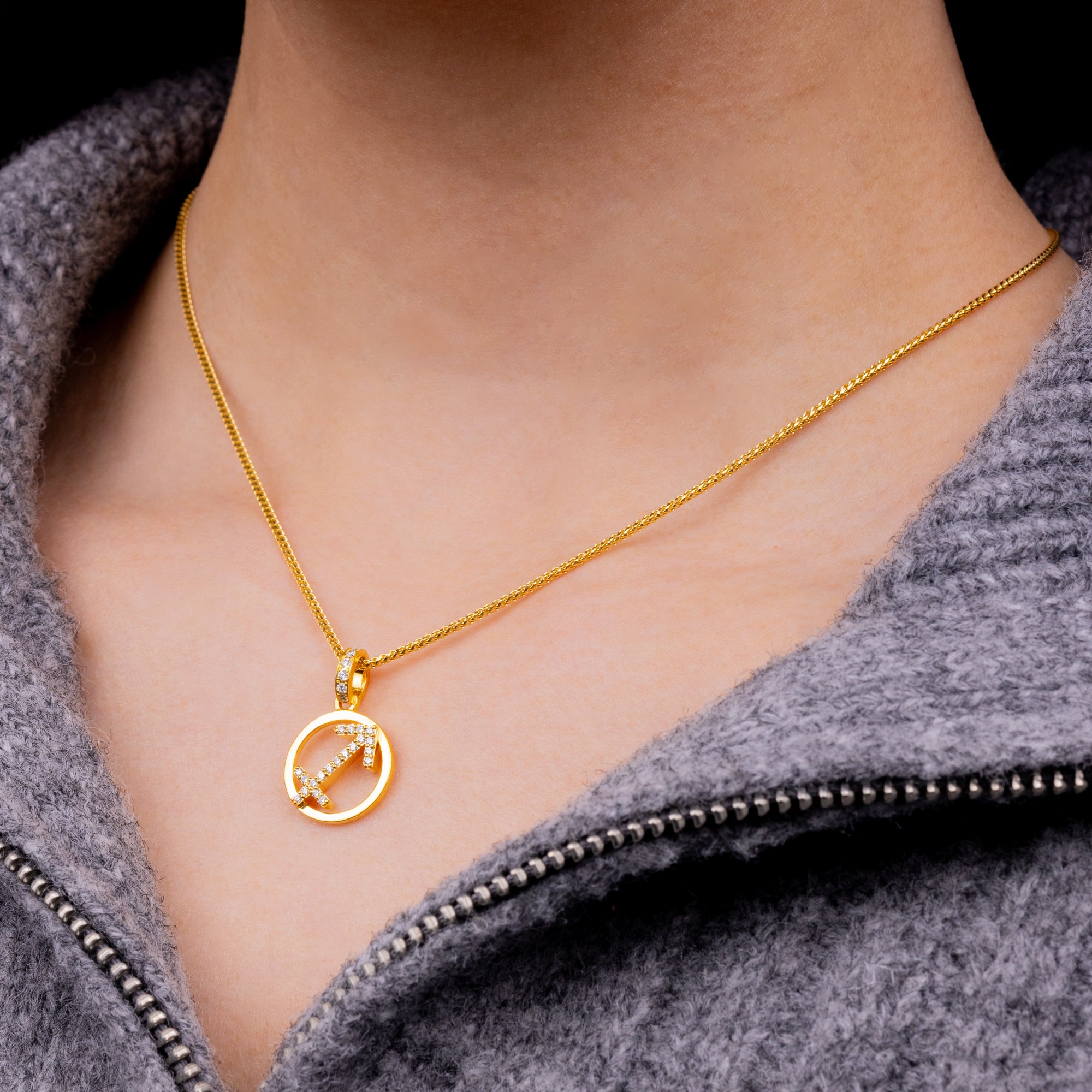 Nano Zodiac Necklace (Sagittarius)