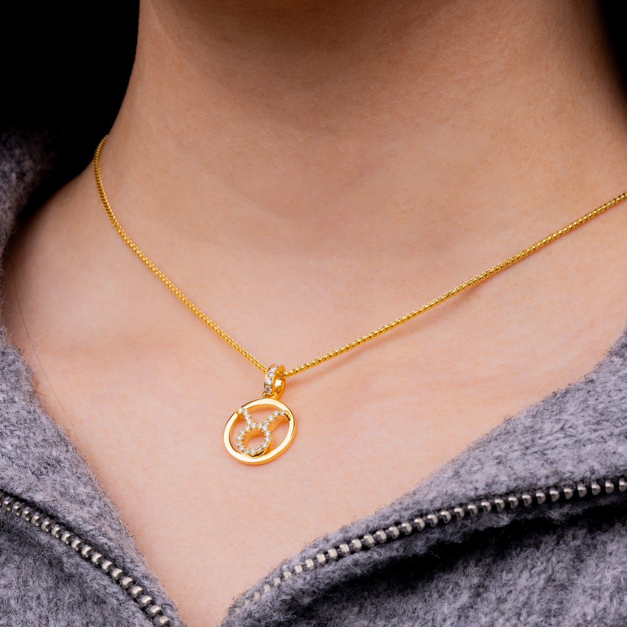 Nano Zodiac Necklace (Taurus)