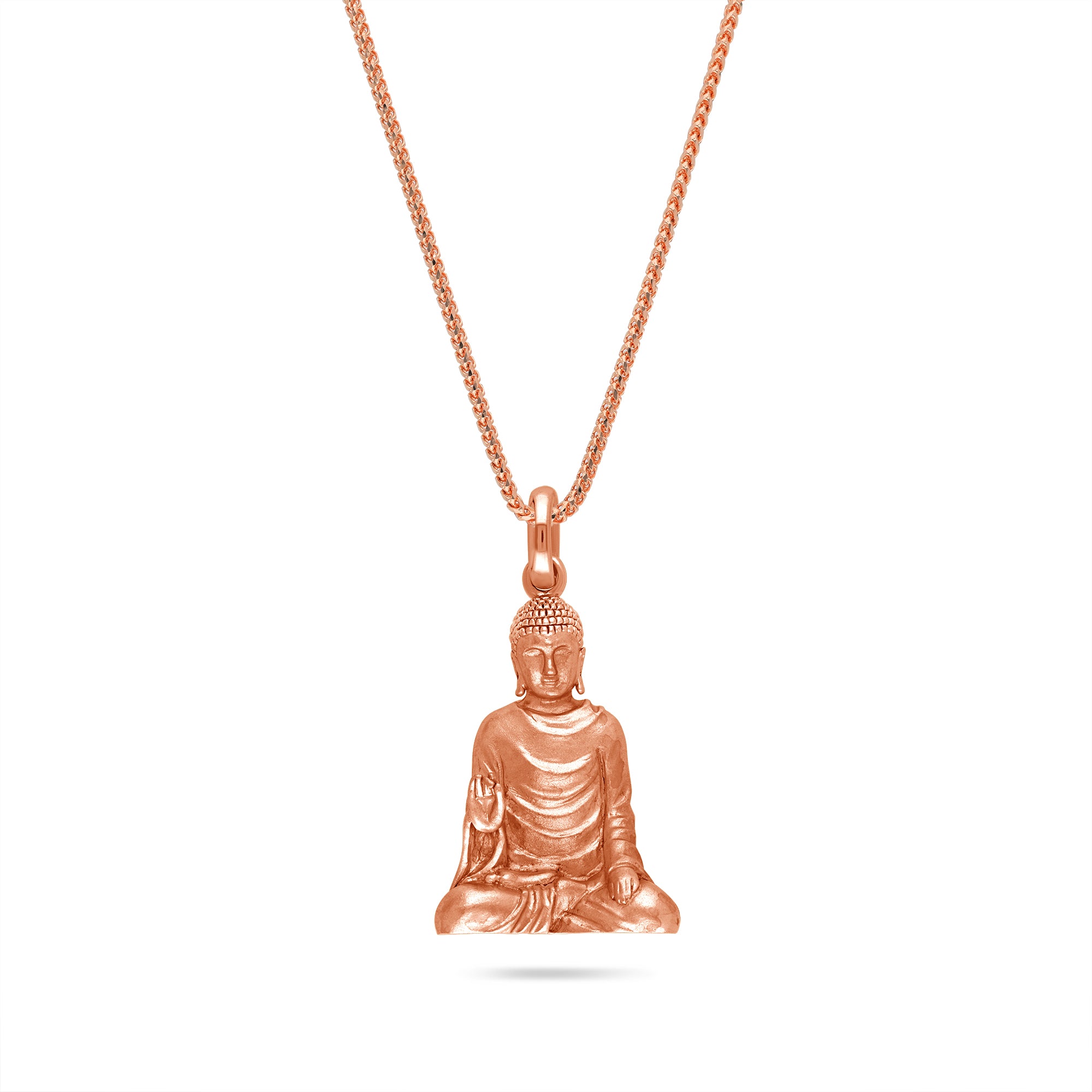 Gold buddha deals necklace