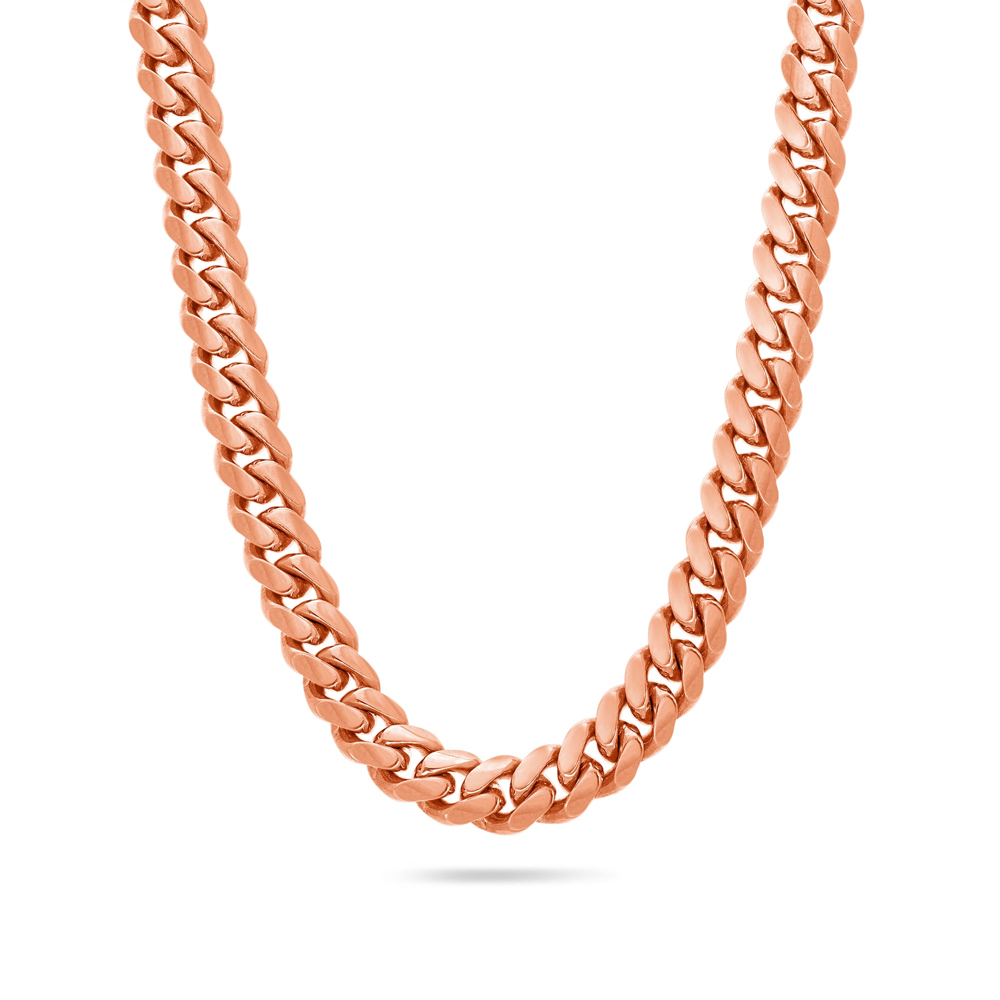 New 18k yellow gold cuban link chain outlet