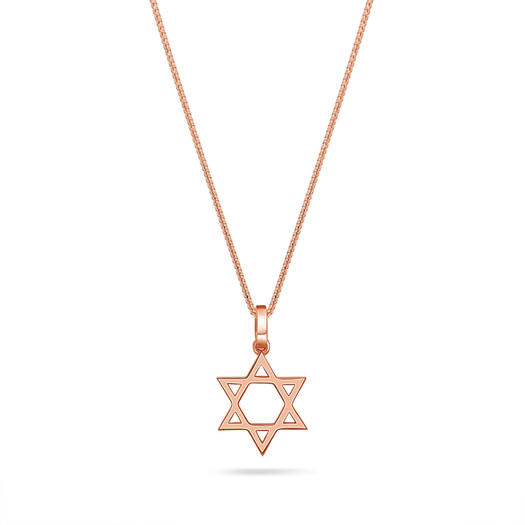 Gold Jewish Necklace - Micro Star of David Piece - IF & Co.