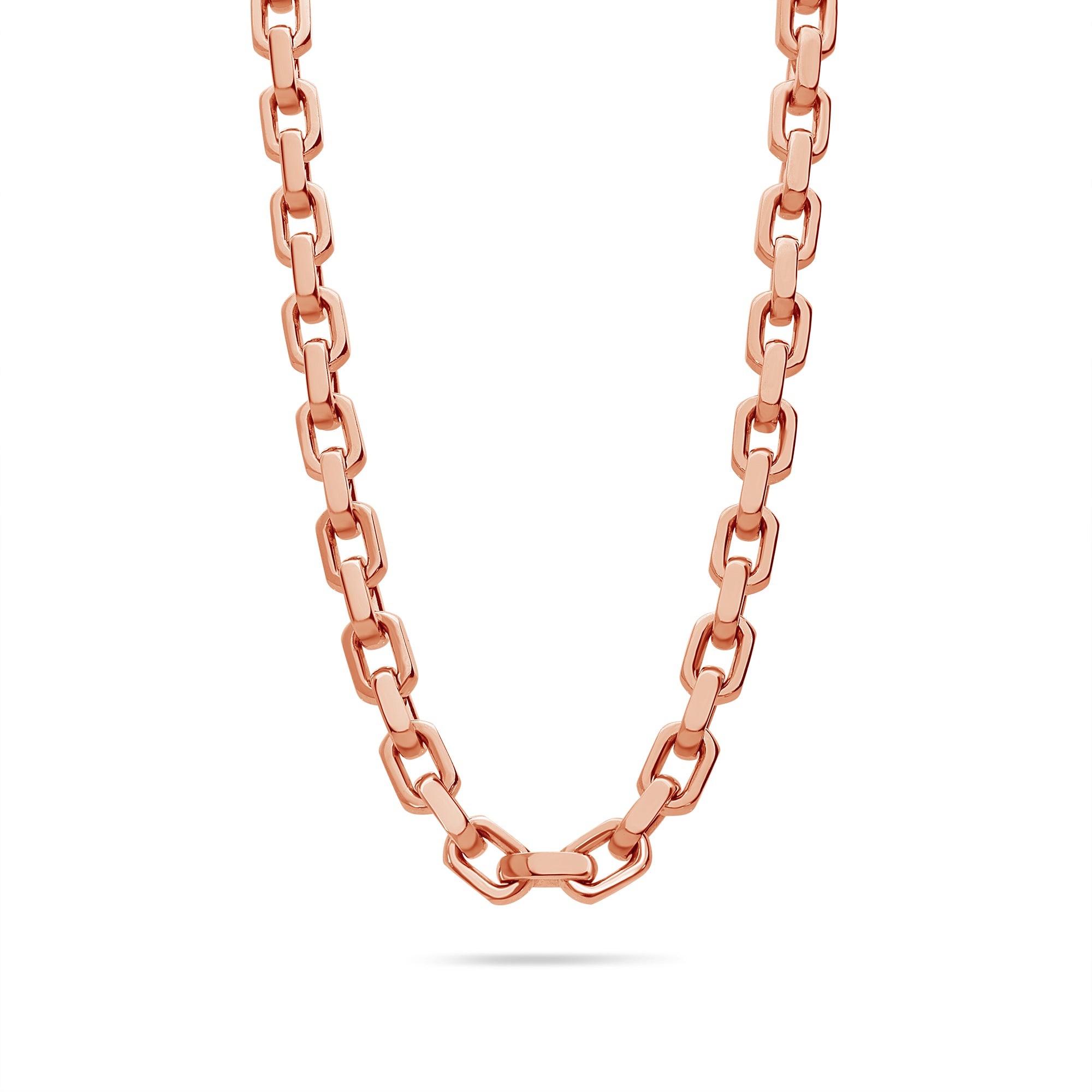 Large Link Necklace, Rose Gold Cuban Link Necklace, Swarovski Signed  Necklace, Pave Cuban Link Necklace, Two Tone Necklace, Chain Link - Etsy