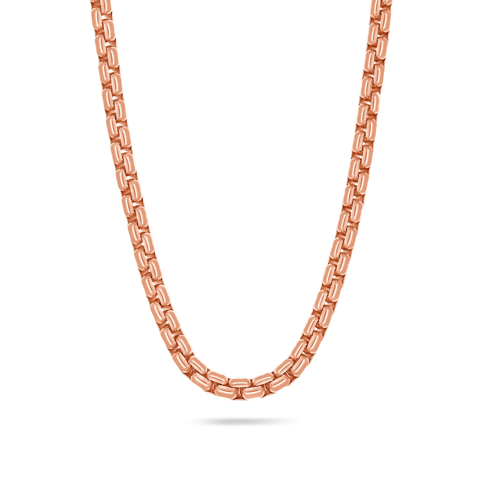 Cuban Link Chain - 5mm × 1 Rose Gold / shops 22