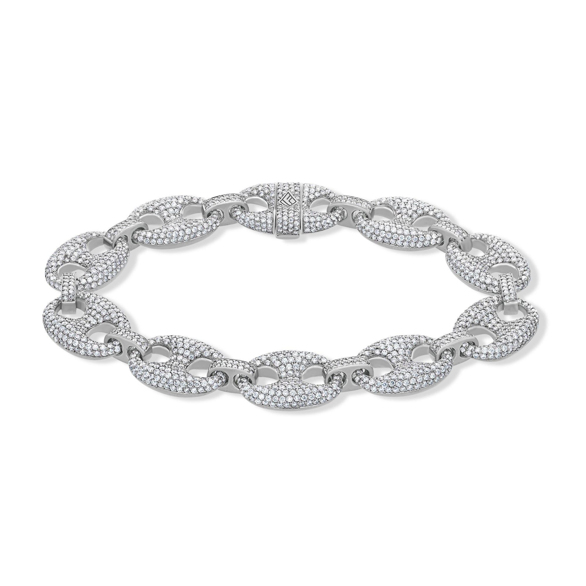 Diamond Ocean Link Bracelet (13mm)