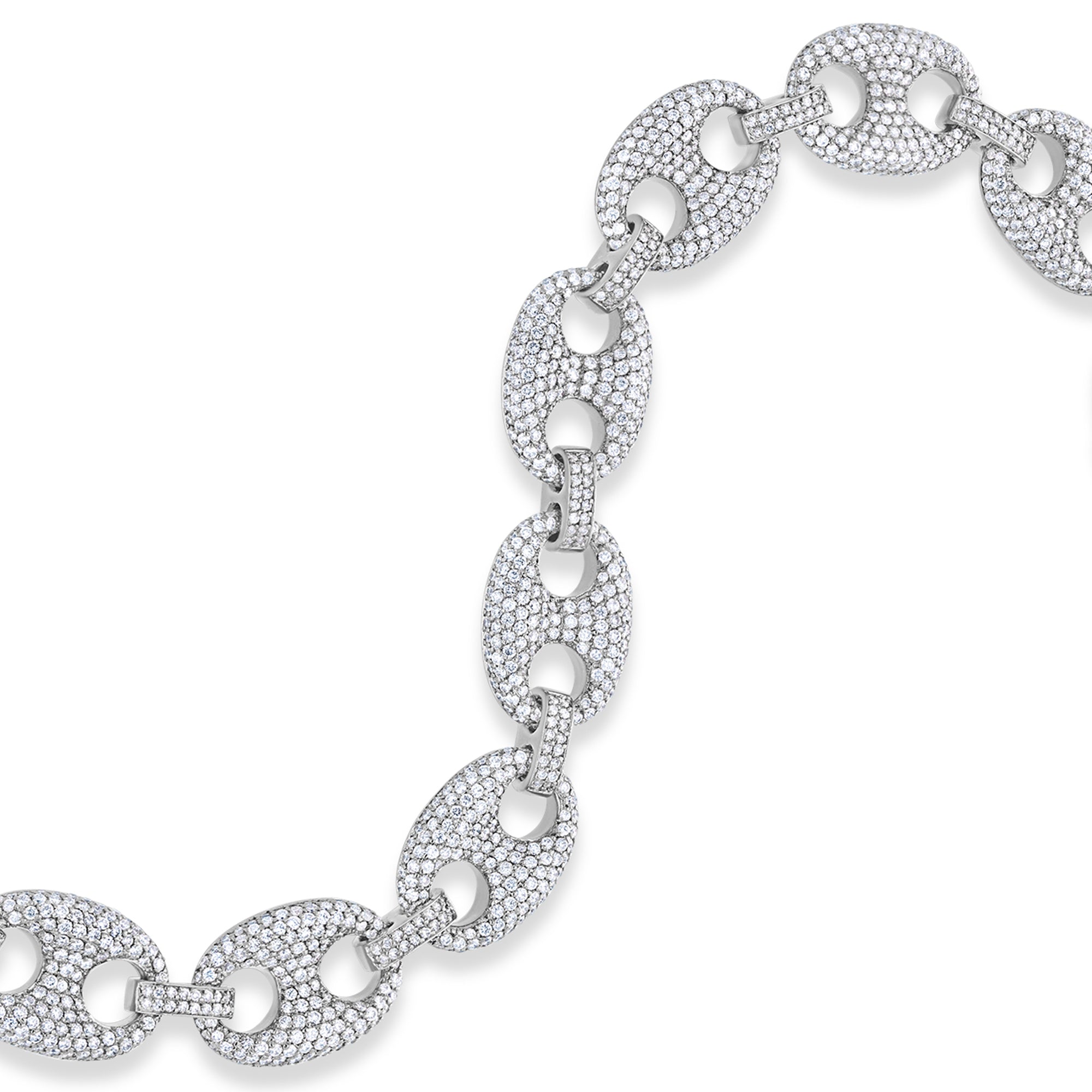 Diamond Ocean Link Bracelet (13mm)