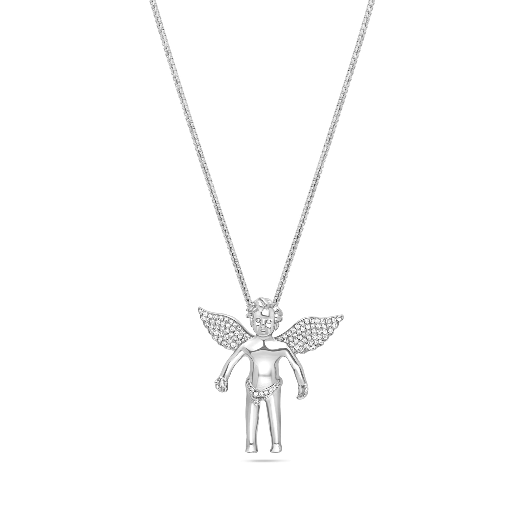 Micro Cherub Angel (Open Wings, Partially Iced)