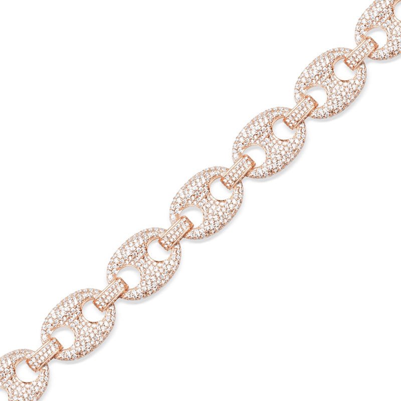 Diamond Ocean Link Bracelet (13mm)