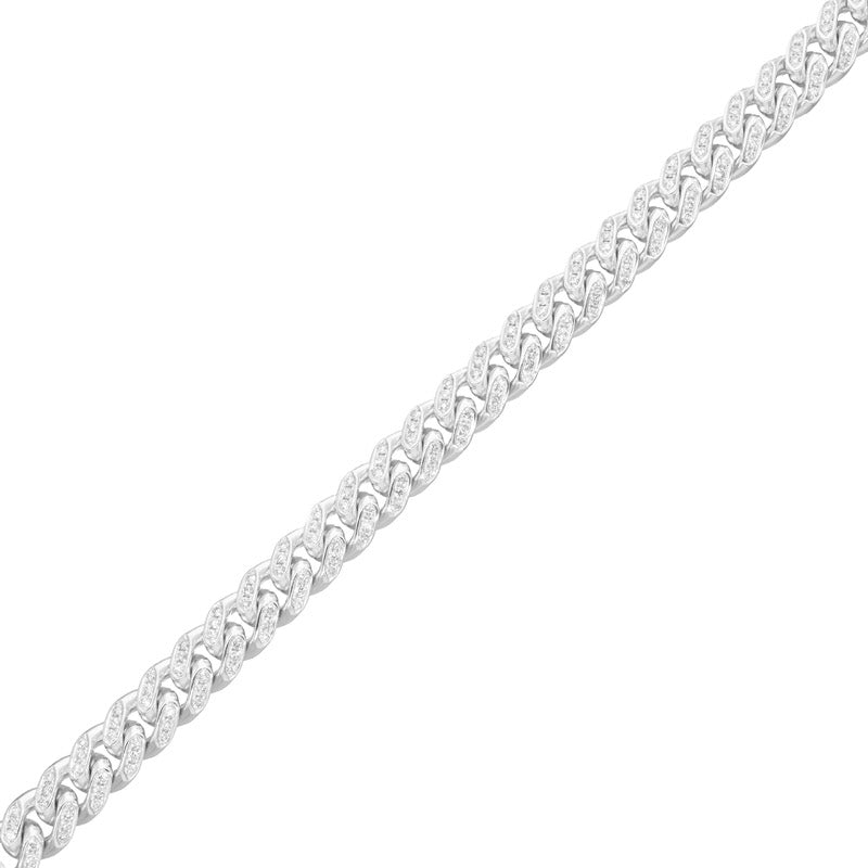 10mm diamond deals cuban link bracelet