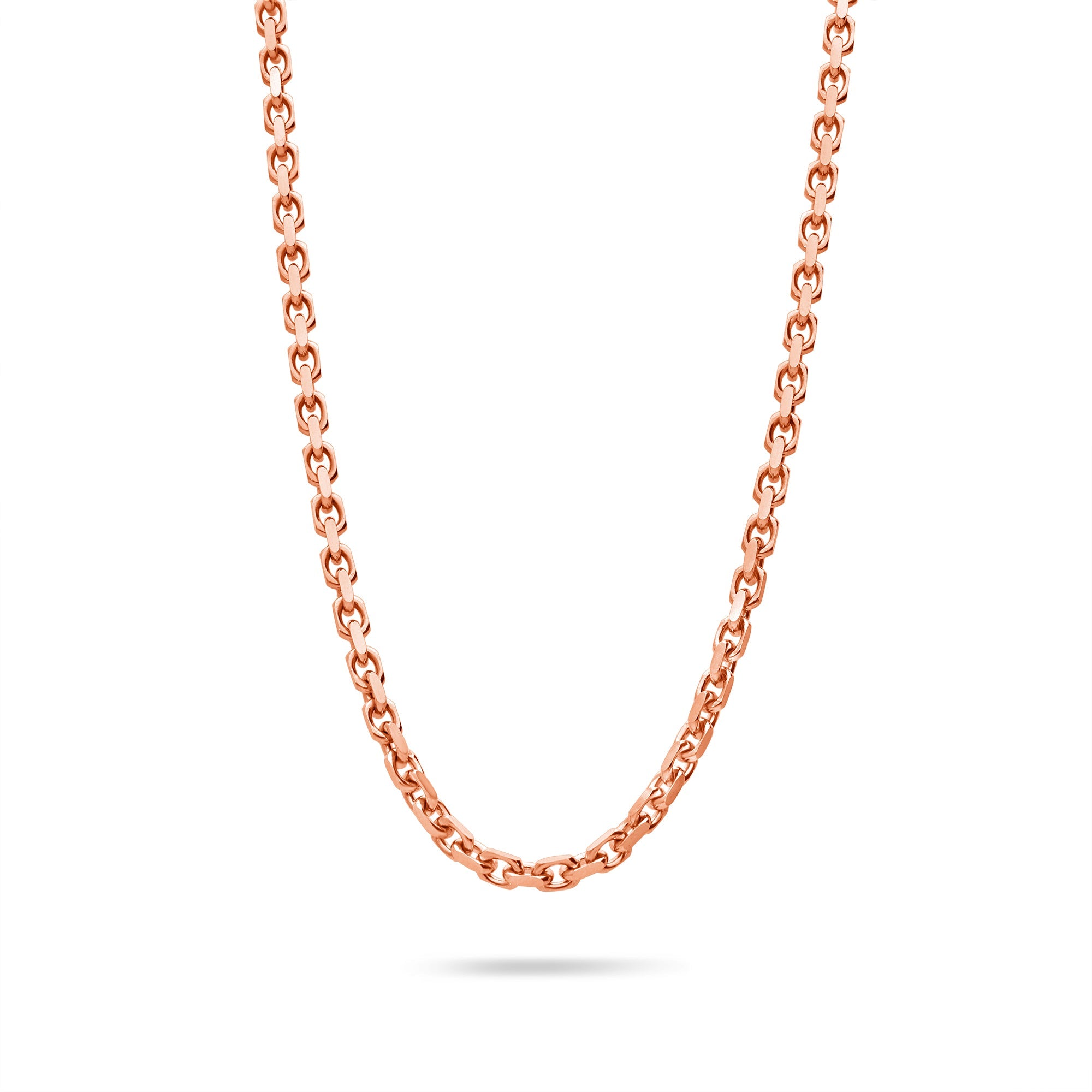 Rose gold store link chain