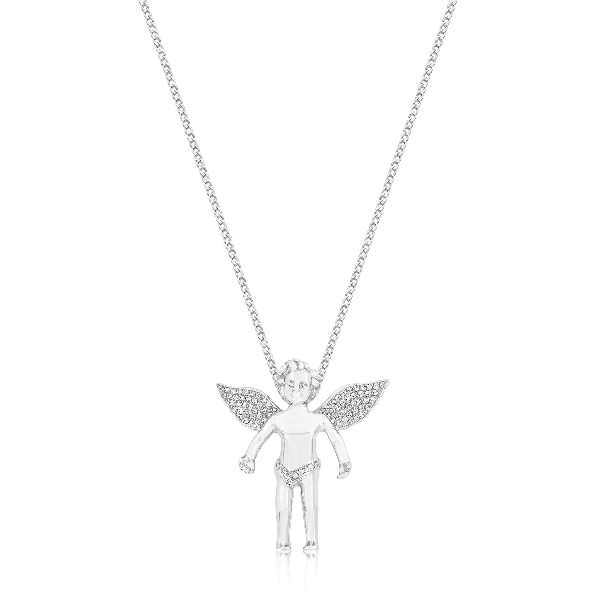 Micro on sale angel pendant