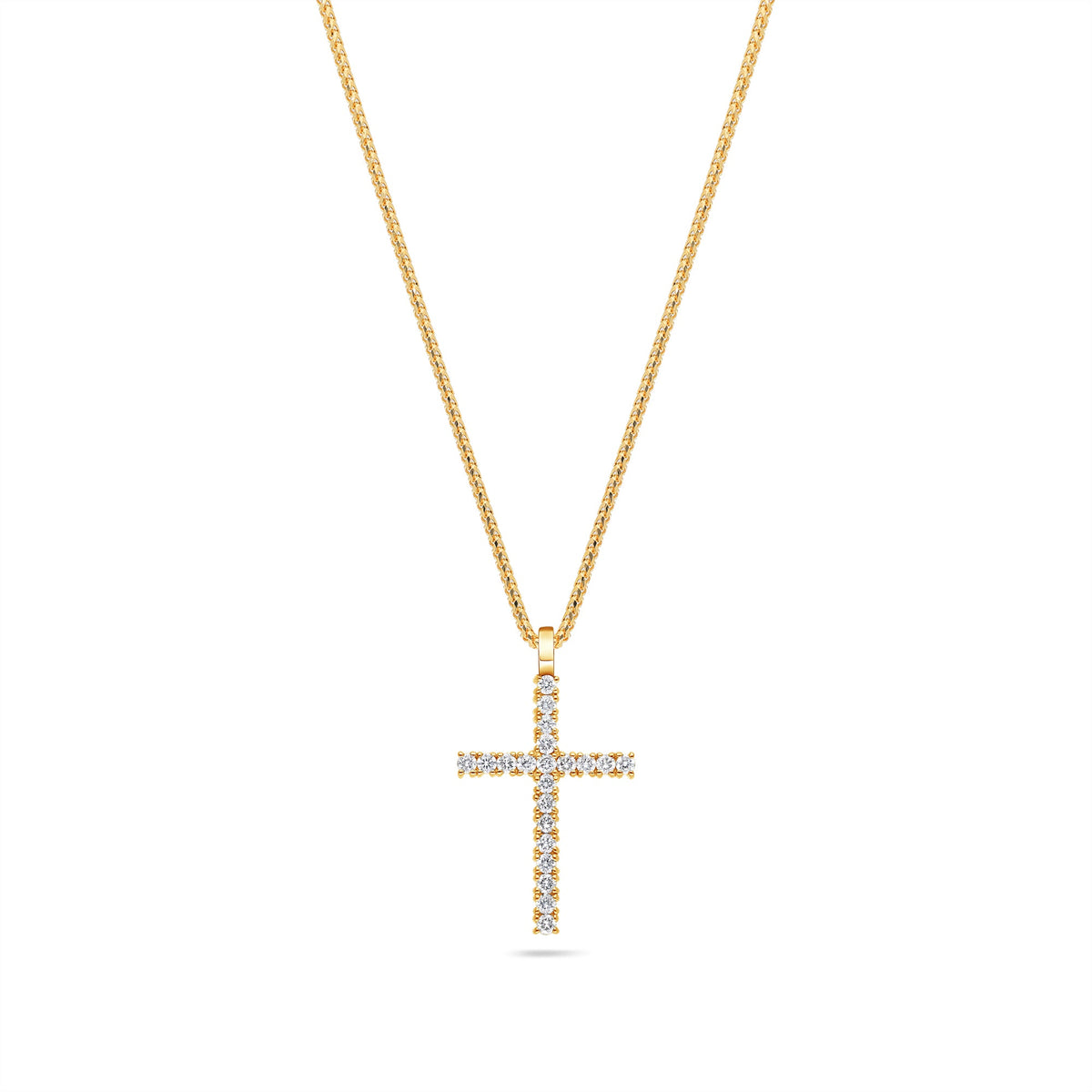 Micro Dami Cross - Beautiful Diamond Necklace for Men & Women