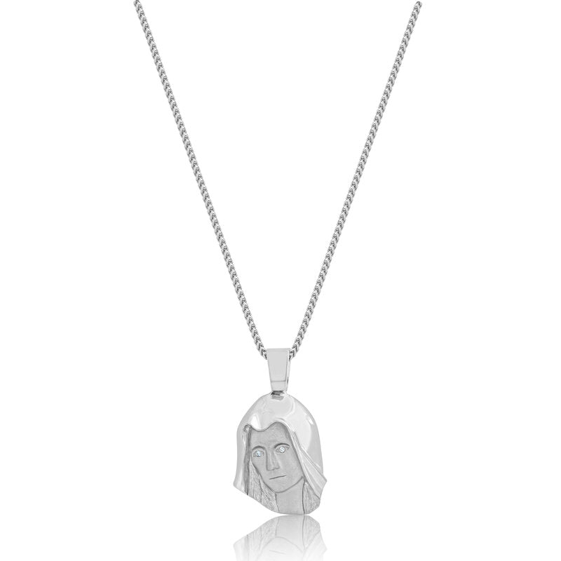 Silver Oval Mother Mary Necklace, Virgin Mary Necklace, Mother Mary Medal,  Miraculous Medal Catholic Jewelry VTS046 - Etsy