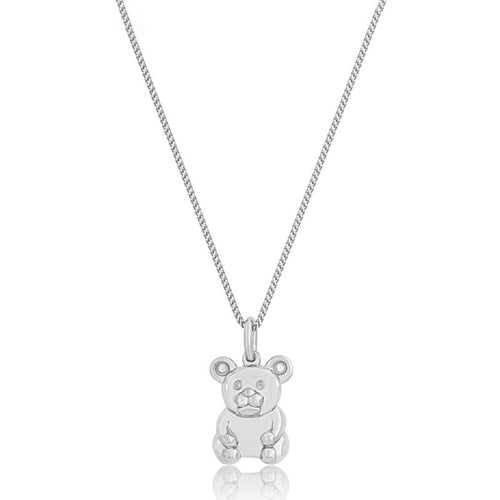 Gold Teddy Bear Necklace - Micro Rimmer Bear - IF & Co.