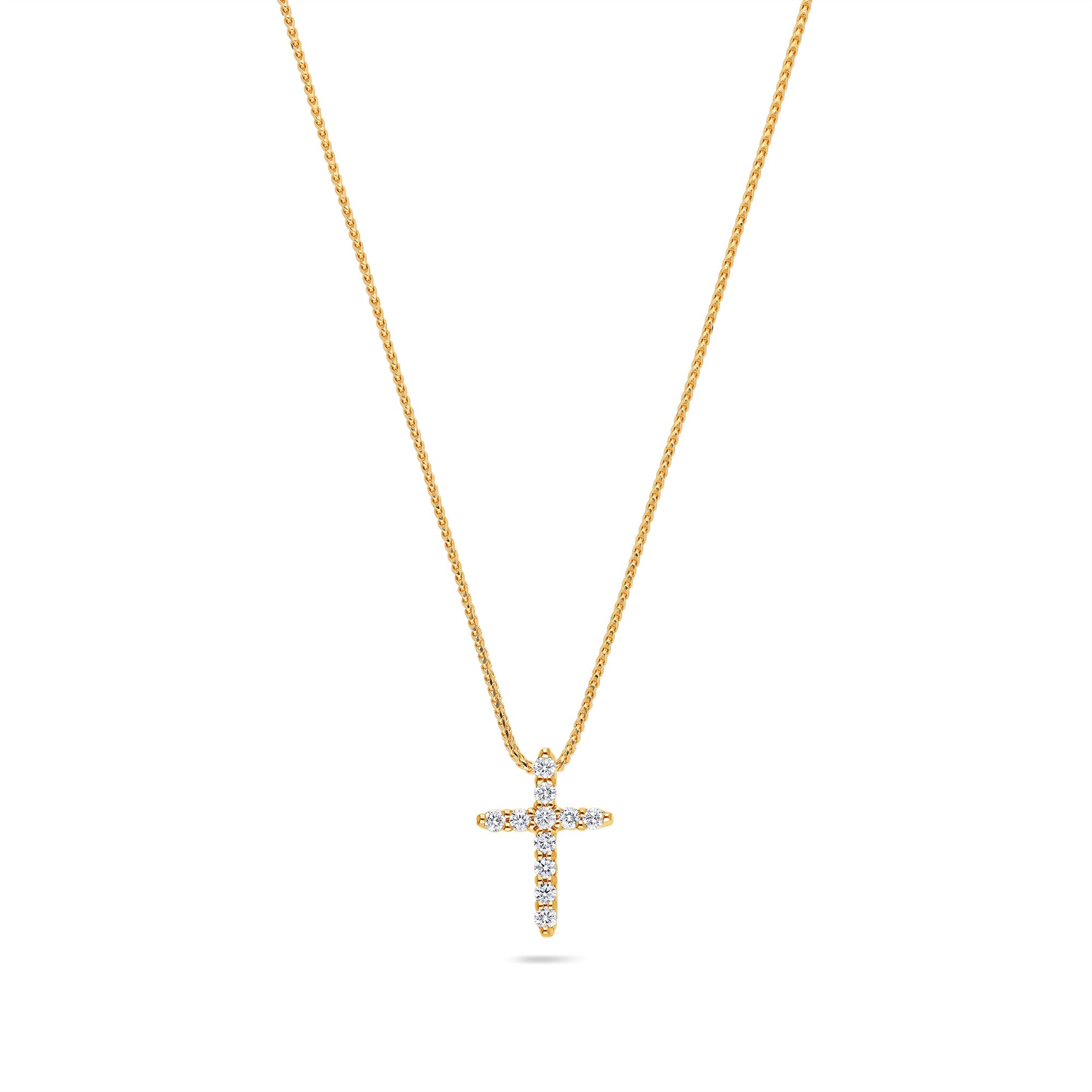 Diamond Cross Necklace for Women - Nano Hailey Cross - IF & Co.