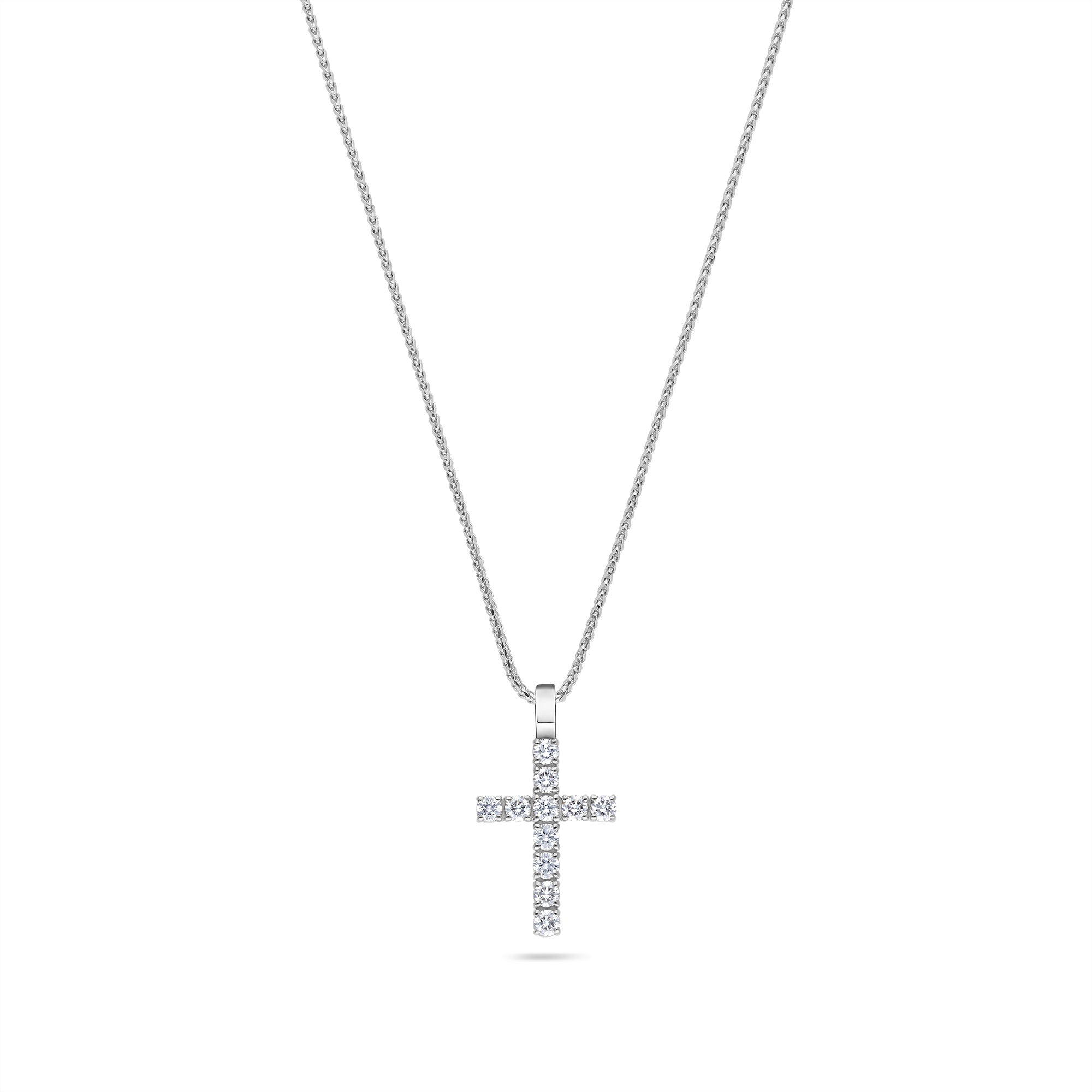 Necklaces Shining Diamond Stone Pendant Cross Pendants Necklace Jewelry  Platinum Plated Men Women Lover Gift Couple Religious Jewelry From Wsy33,  $28.44 | DHgate.Com