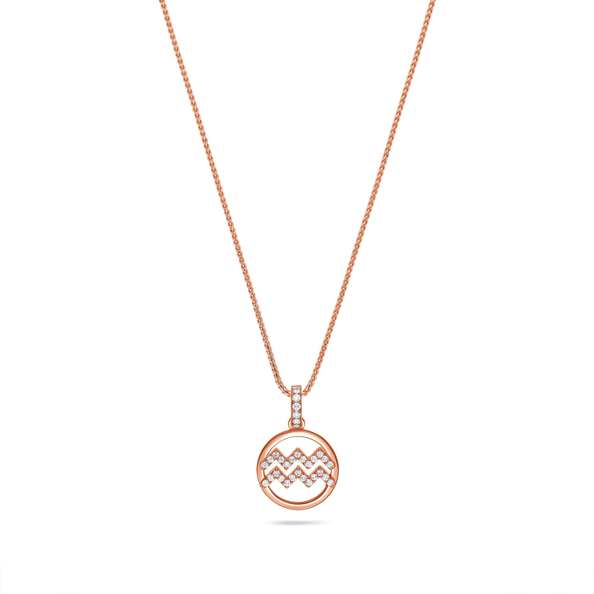 Diamond Necklace - IF Necklace (Aquarius) - Nano Zodiac &