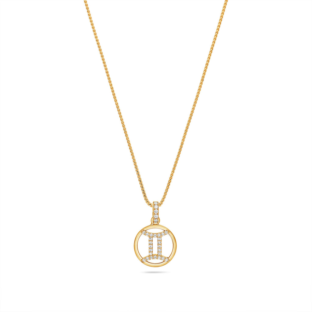 IF - Necklace Necklace Nano & Diamond - (Gemini) Zodiac