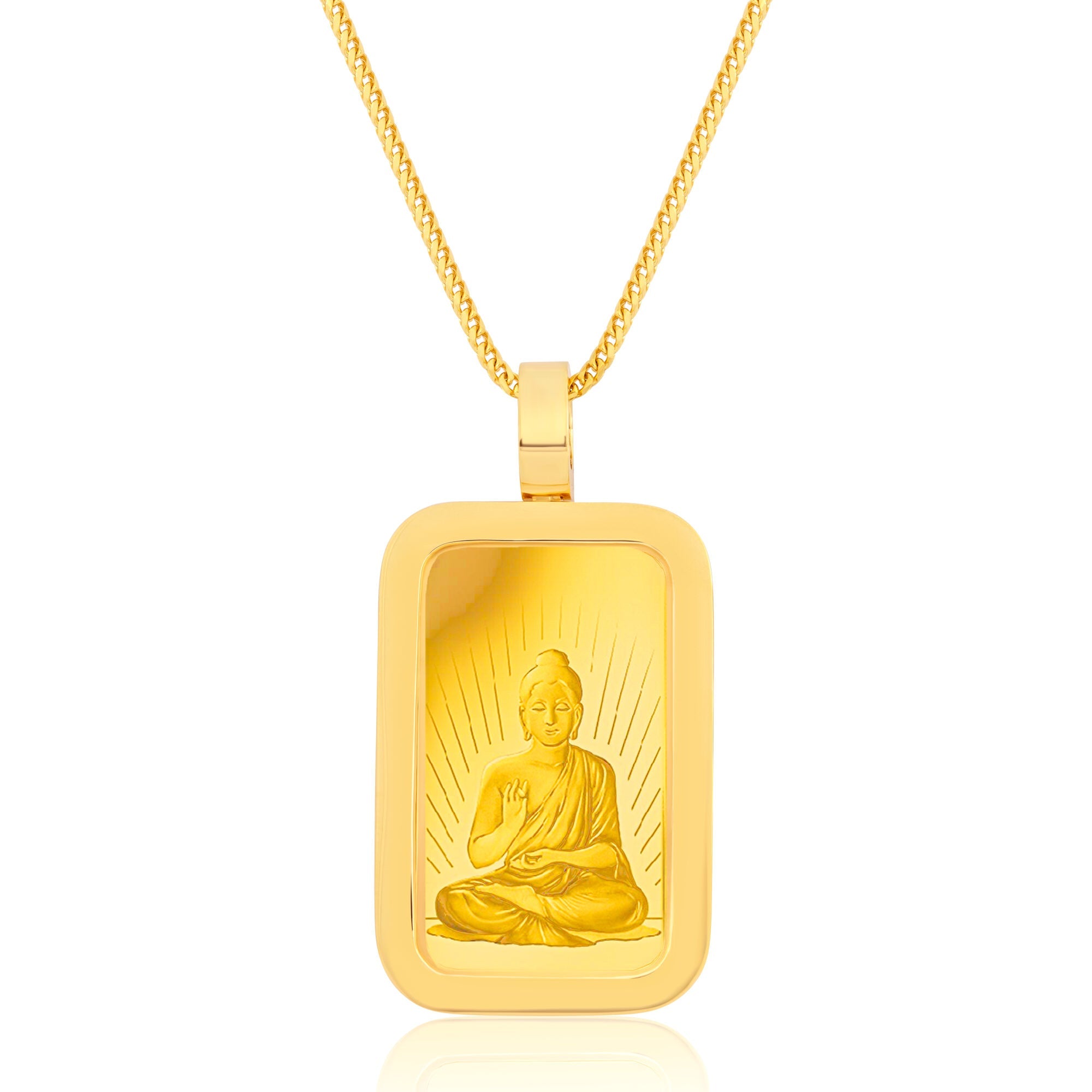 Buddha pendant 14k solid 2024 gold